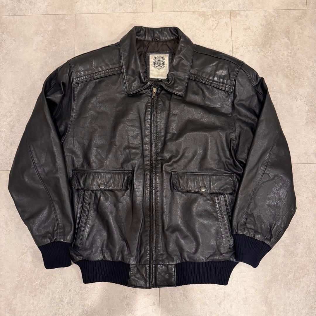 【80s】 type A-2 leather bomber jacket