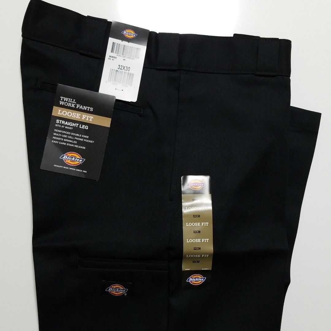 32×30【新品 未使用】ディッキーズ　ダブルニー　85283　・BLACK・