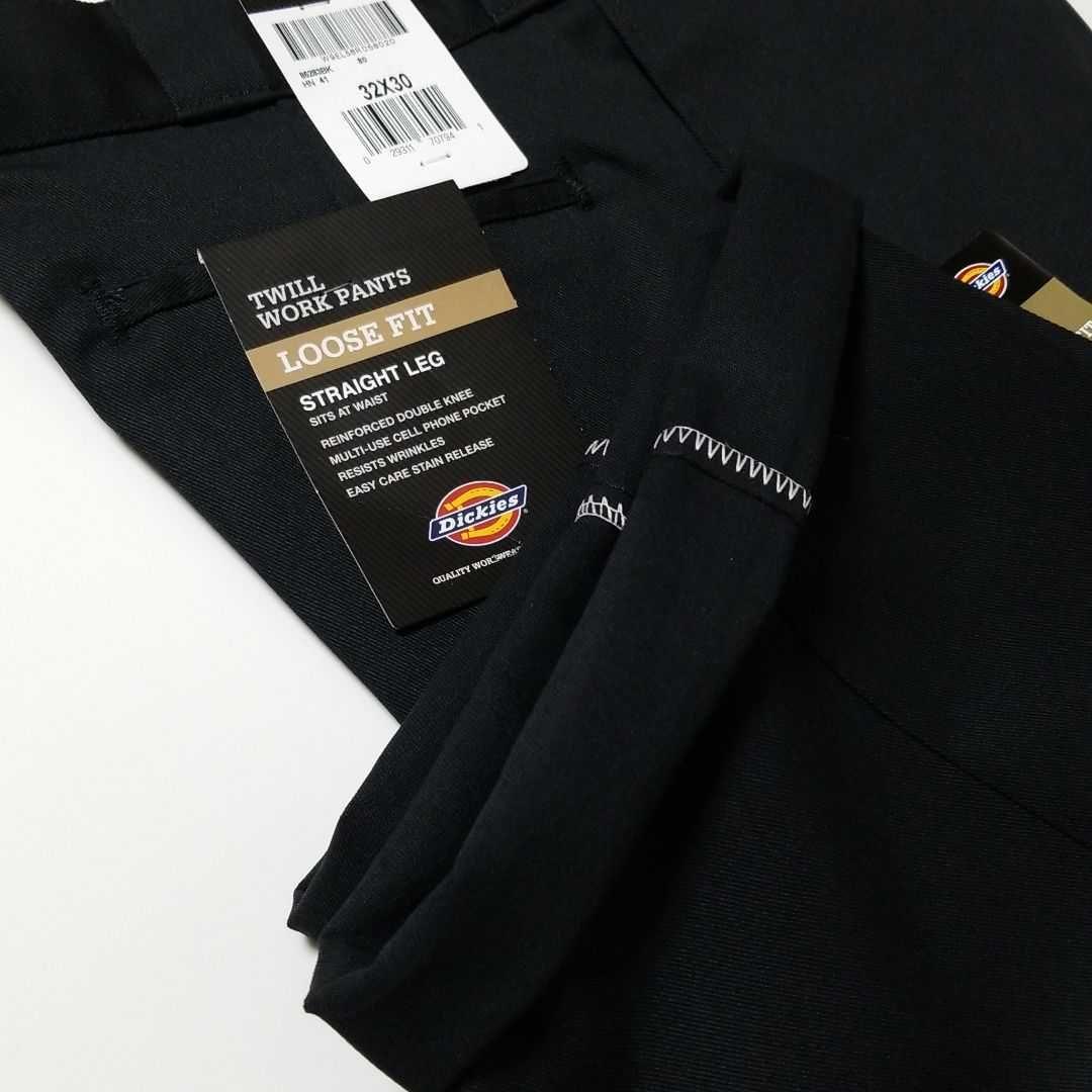 32×30【新品 未使用】ディッキーズ　ダブルニー　85283　・BLACK・