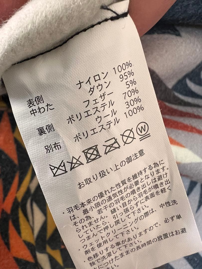 PENDLETON × TAION ペンドルトンフード ポンチョ ダウンウール
