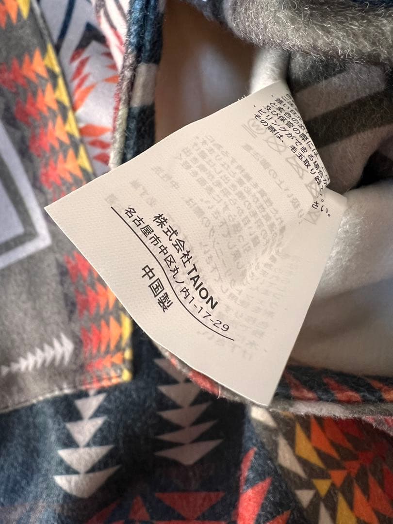 PENDLETON × TAION ペンドルトンフード ポンチョ ダウンウール
