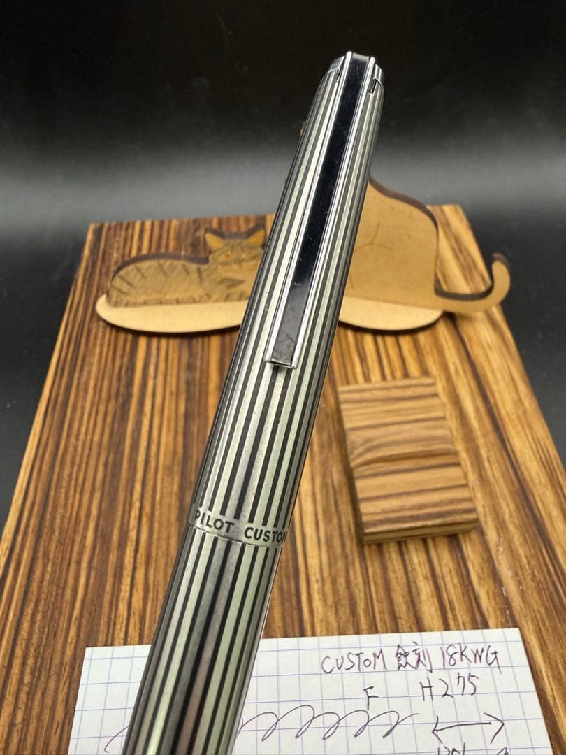 Pilot 万年筆 CUSTOM K-500SS 蝕刻ストライプ 18KWG