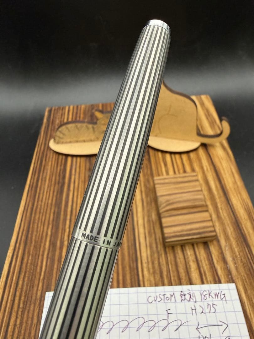 Pilot 万年筆 CUSTOM K-500SS 蝕刻ストライプ 18KWG