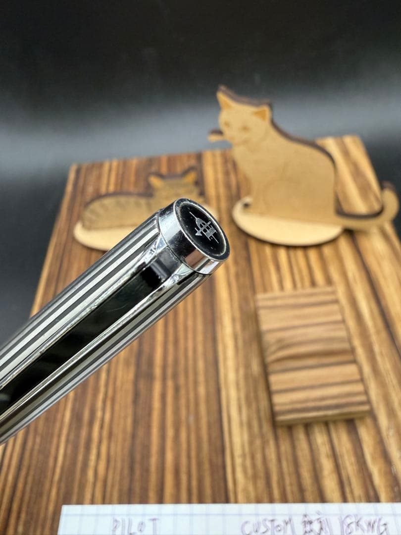 Pilot 万年筆 CUSTOM K-500SS 蝕刻ストライプ 18KWG