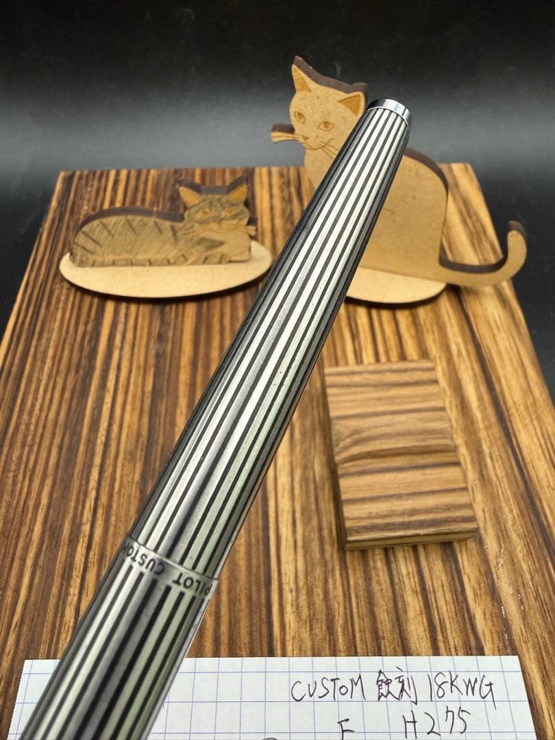 Pilot 万年筆 CUSTOM K-500SS 蝕刻ストライプ 18KWG