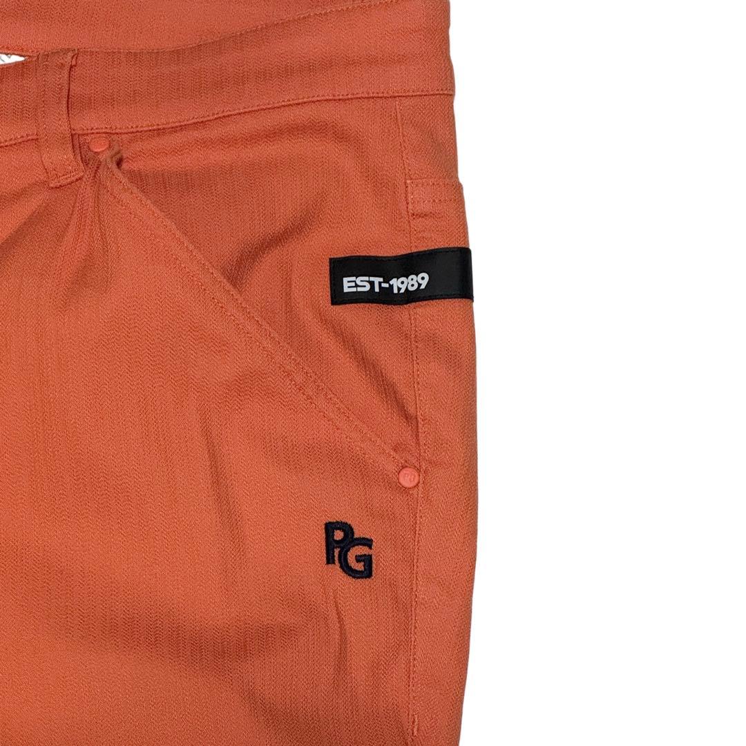 パーリーゲイツゴルフパンツオレンジ24年モデル大きいサイズストレッチ春夏メンズ