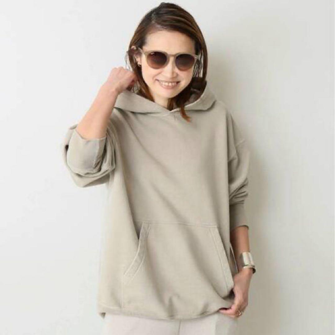 ドゥーズィエムクラス Treasure hoody パーカー　ベージュ