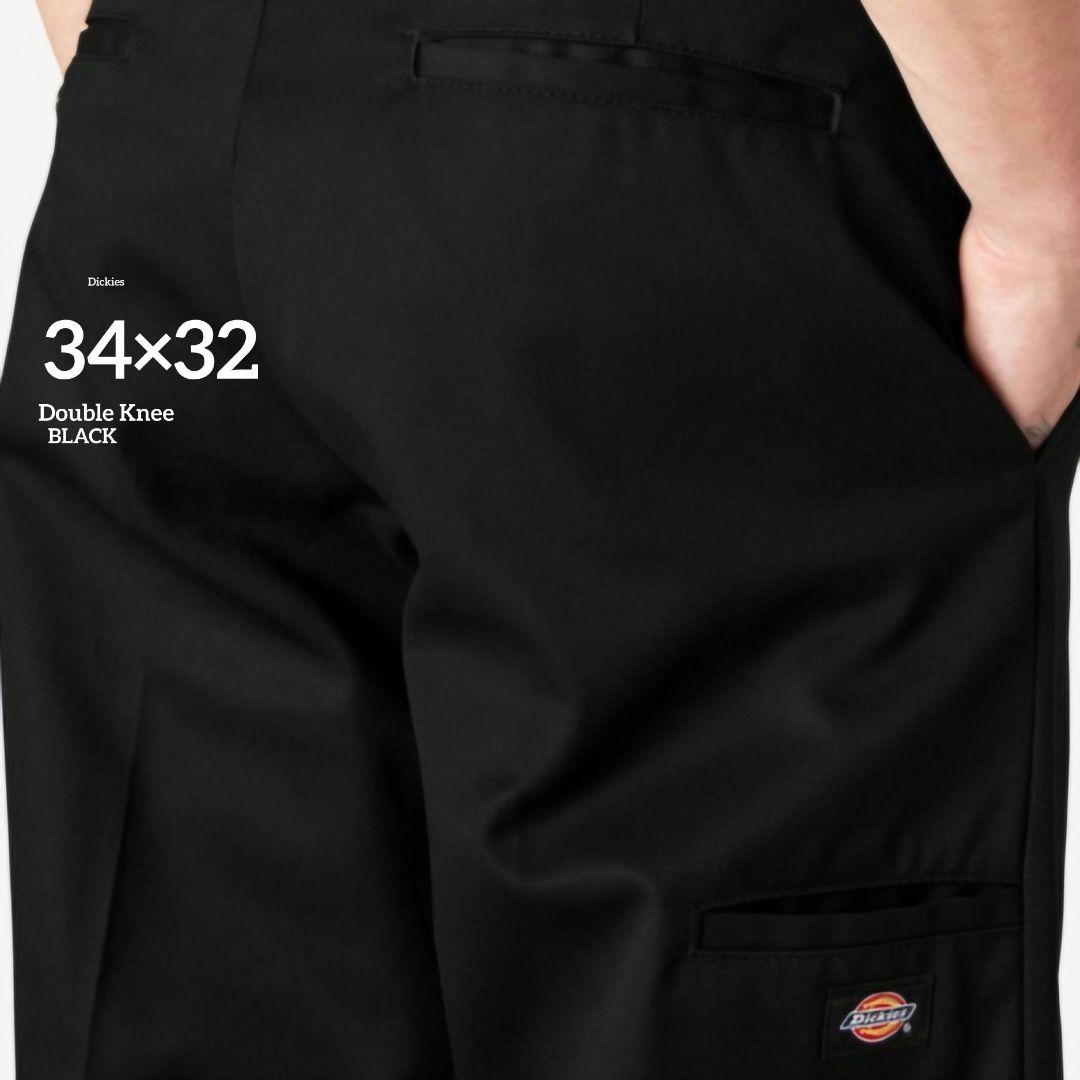 34×32【新品・未使用】ディッキーズ　ダブルニー　85283　・BLACK・