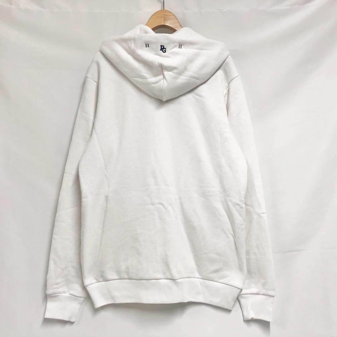 ○★新品未使用　PEARLY GATES　裏毛フルジップパーカー　6　ホワイト