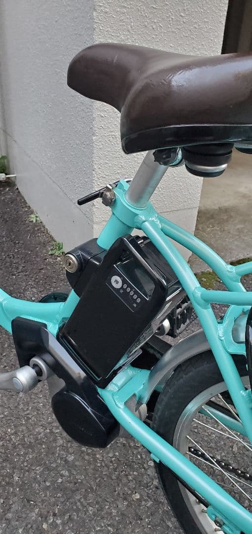 電動アシスト自転車Vivi SL20 20インチミント前カゴ付 保証書あり 美品