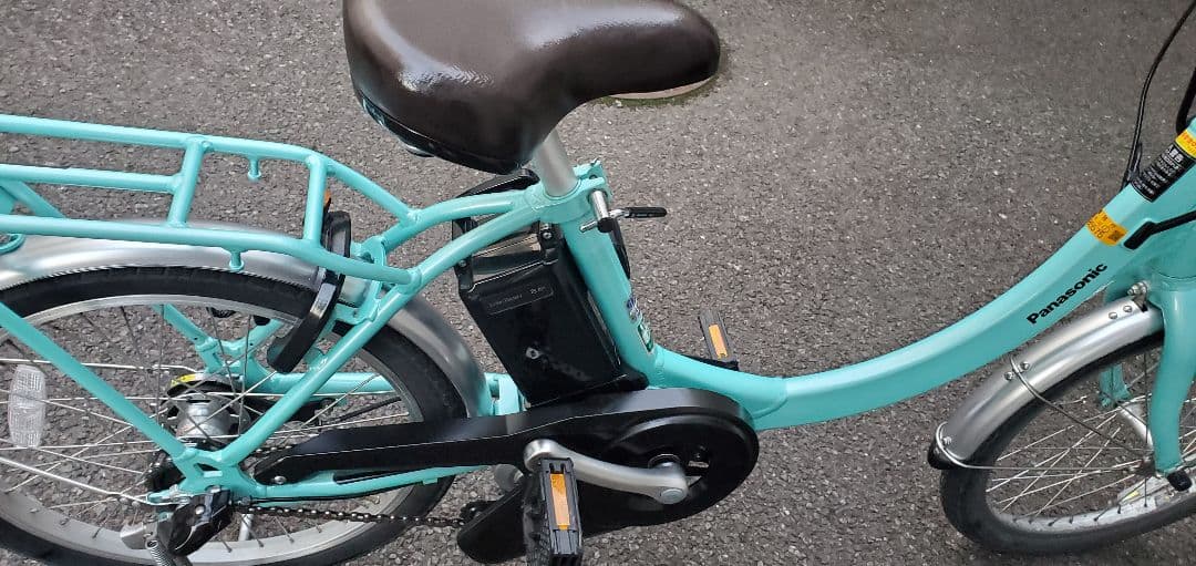 電動アシスト自転車Vivi SL20 20インチミント前カゴ付 保証書あり 美品