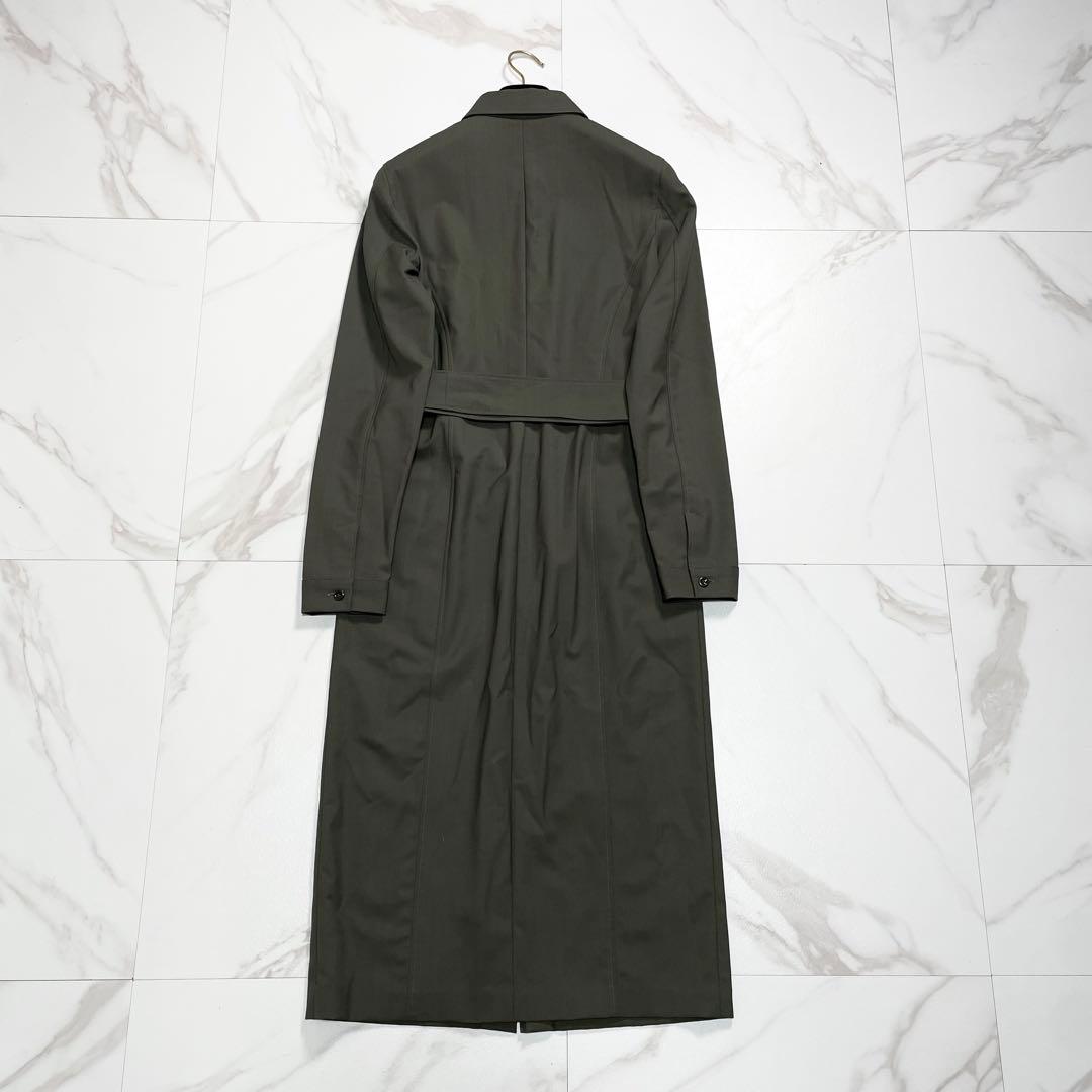 MaxMara 最高級白タグ ベルテッドシャツワンピース バージンウール