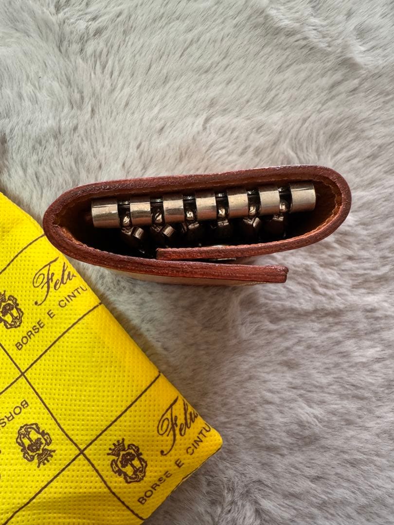 【未使用品】フェリージ　6連キーケース　オレンジ系