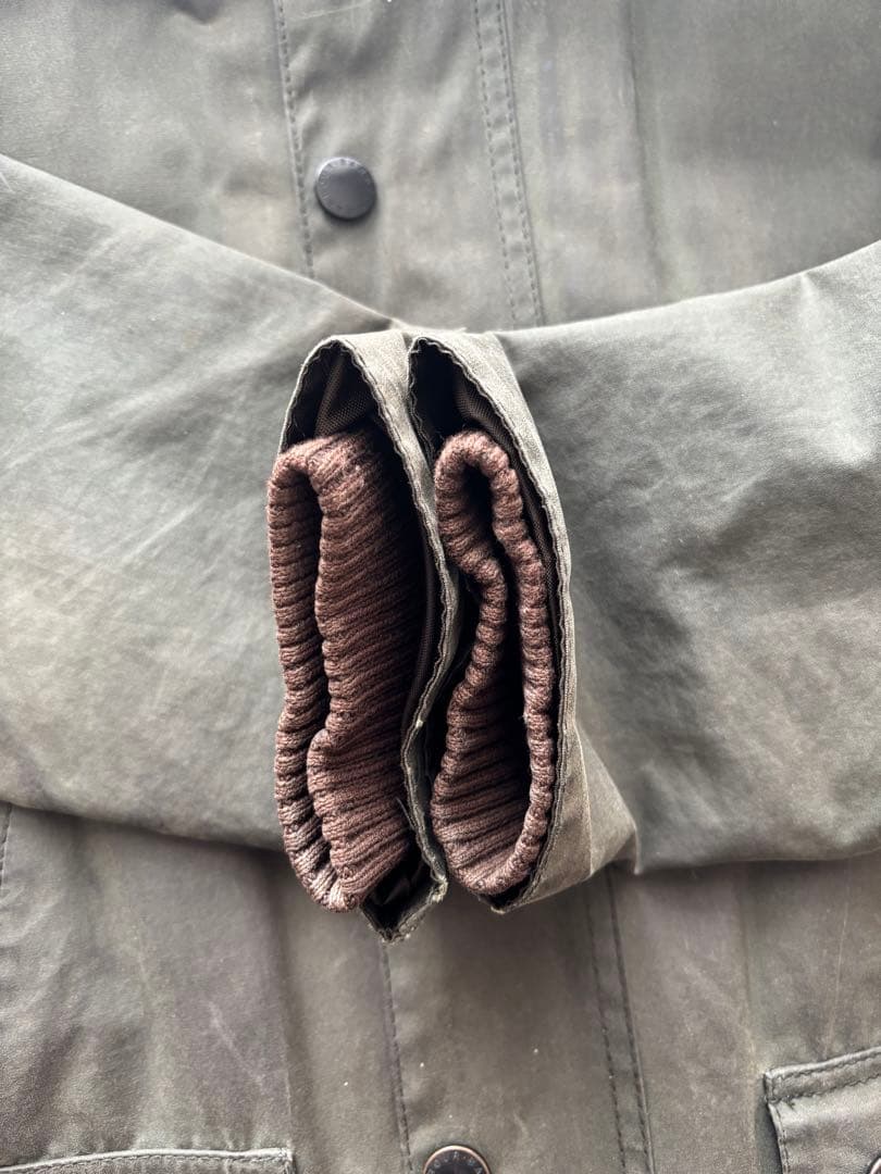 【メンズ】定番Barbour クラシックワックスジャケット オリーブグリーン38