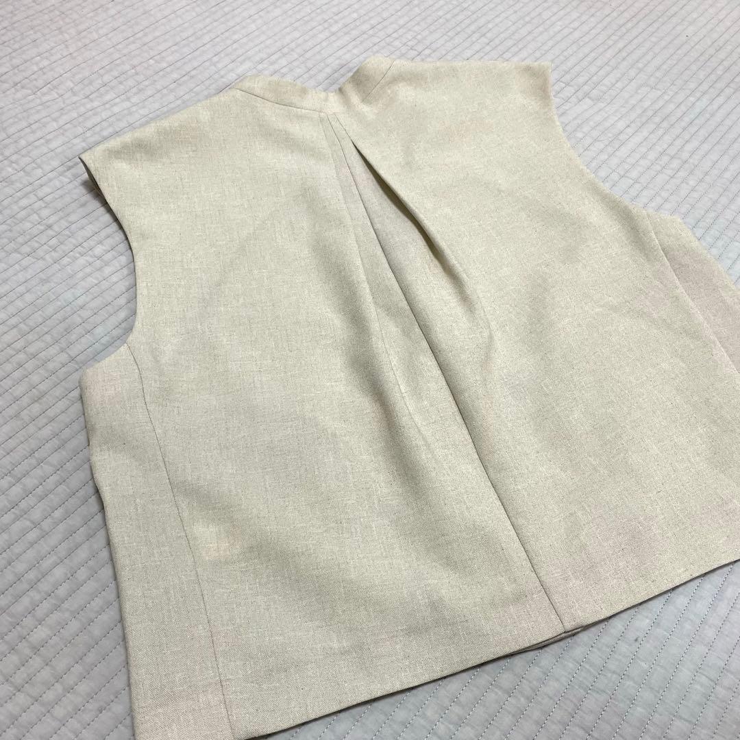 green label relaxing スラブオックス ジレ　ウォッシャブル