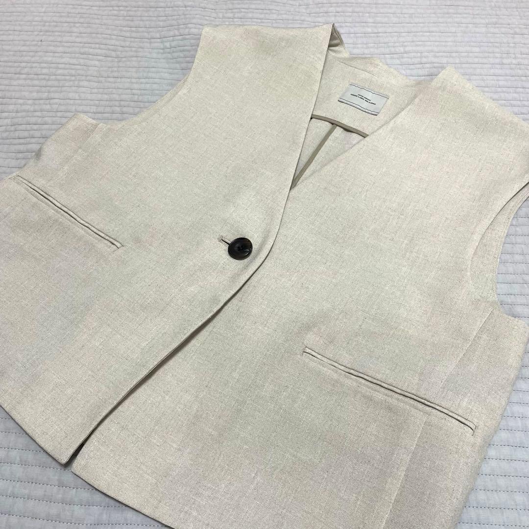 green label relaxing スラブオックス ジレ　ウォッシャブル