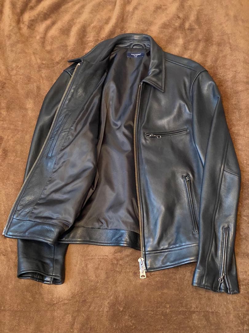BACK NUMBER シングルライダース レザー 羊革 シープ XL
