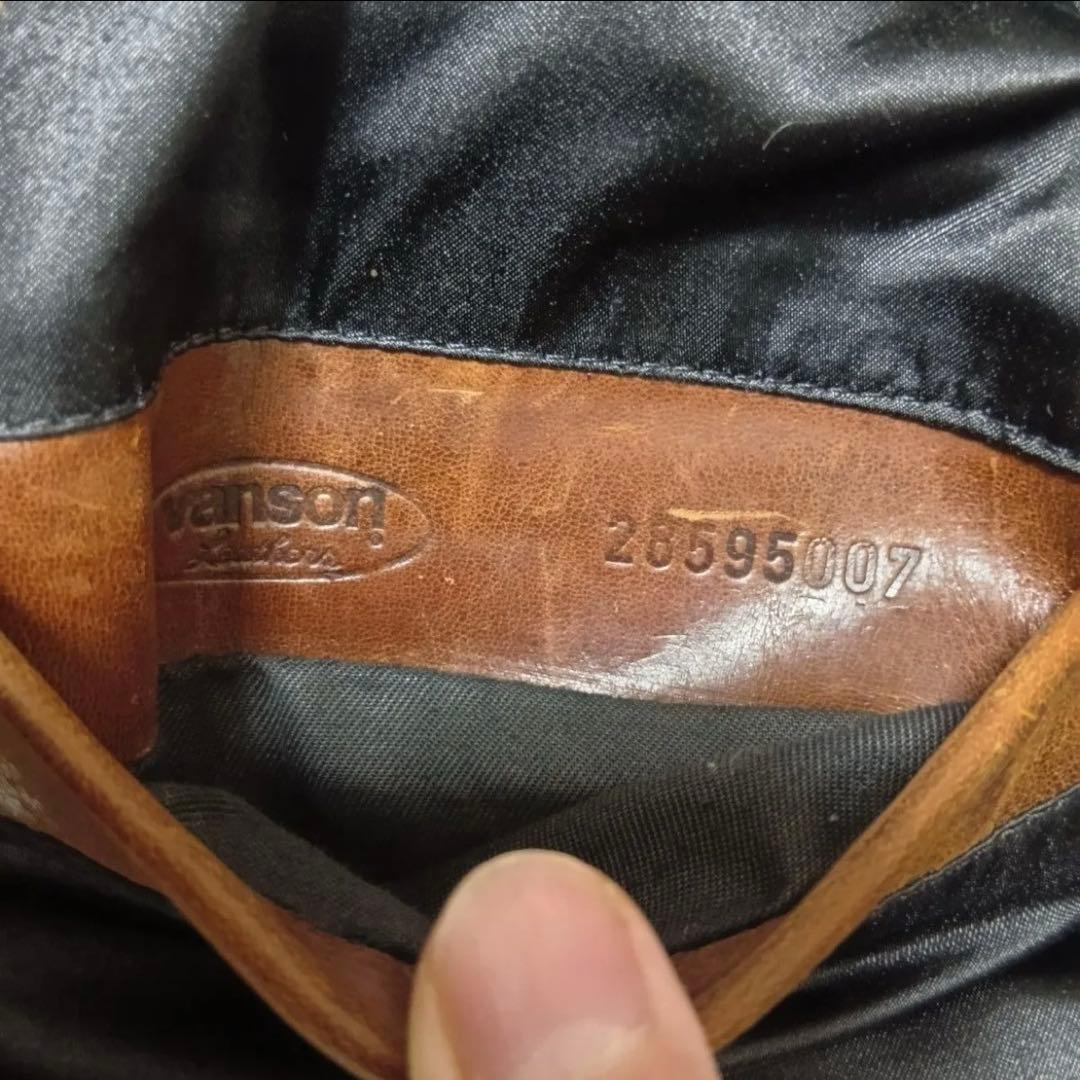 超希少 34 OLD VANSON ENFシングルライダース ホースハイド 馬革