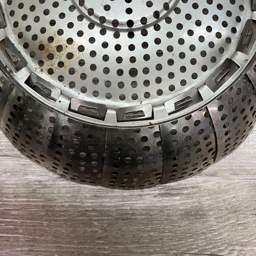 D-4 昭和レトロ 折りたたみ 蒸し器 ステンレス フリーサイズ 古道具