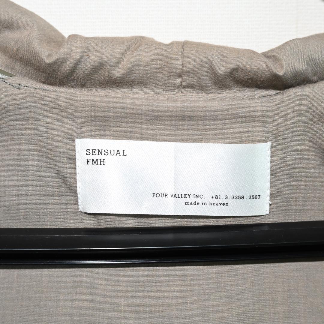 SENSUAL　FMH　レザーパーカー　オリーブ