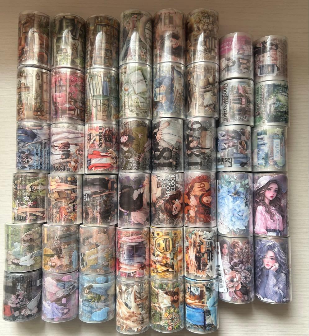 人物マステ46本まとめ売り〔新品〕
