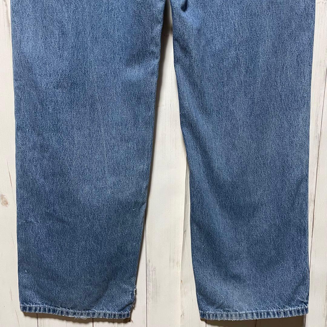90s 00s カーハート 革ロゴ ペインター デニム パンツ W34