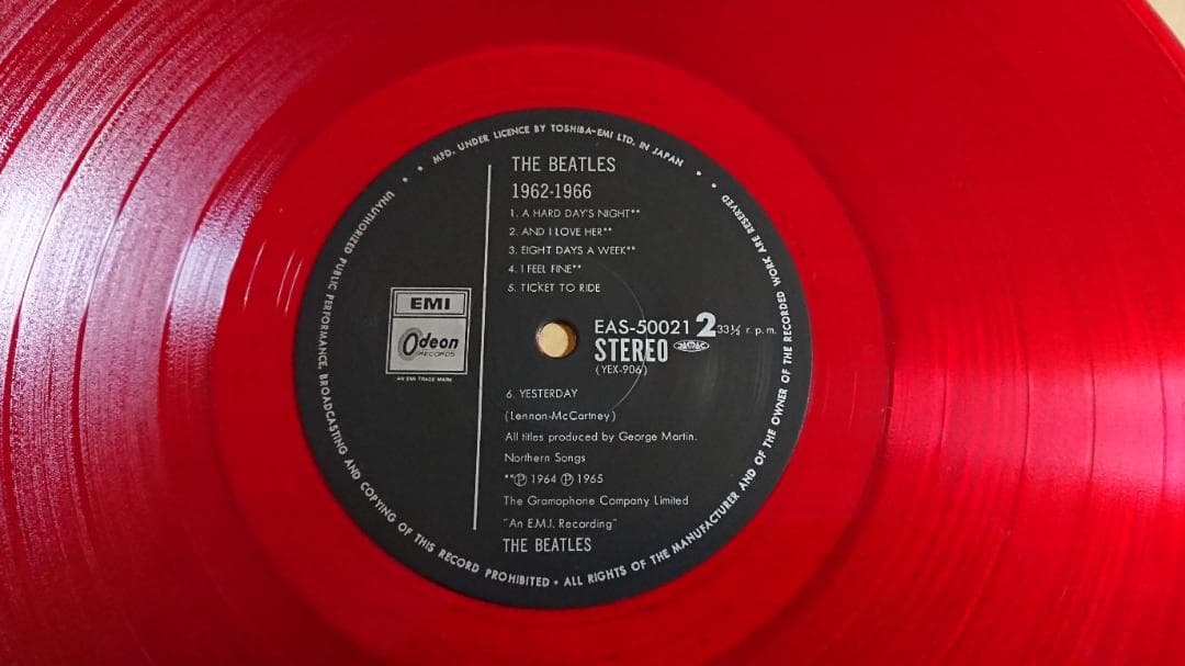 ＜LPレコード＞ BEATLES ビートルズ / 1962-1966 赤盤