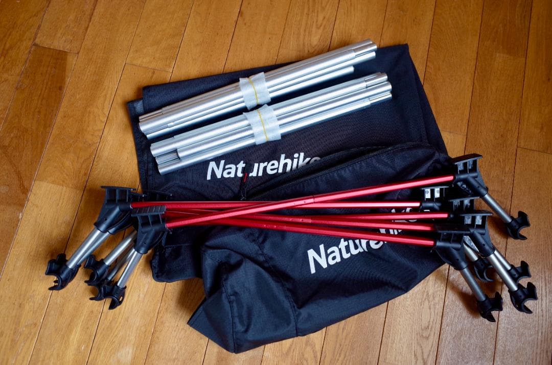 Naturehike アウトドアベッド コット 黒