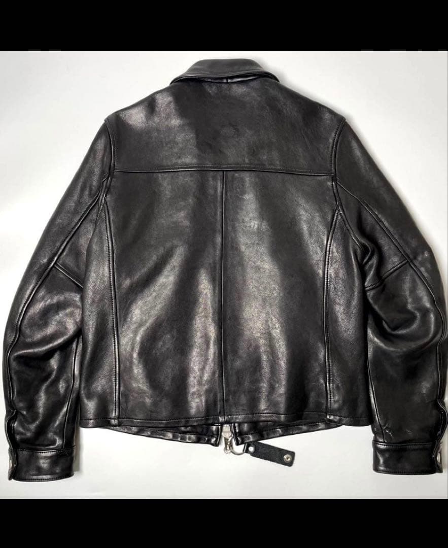 Schott ブラック レザー シングルライダース