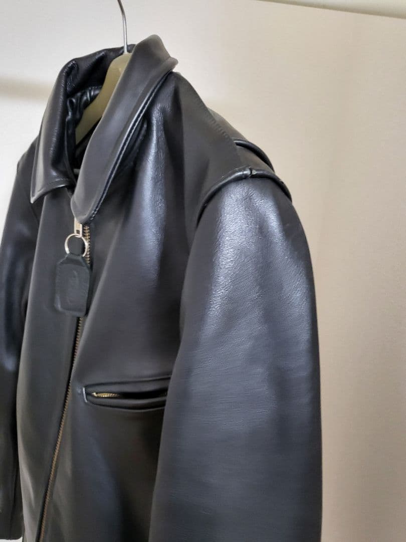 Vanson USA製 レザージャケット シングルライダース 牛革 ブラック