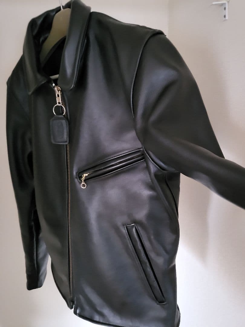 Vanson USA製 レザージャケット シングルライダース 牛革 ブラック