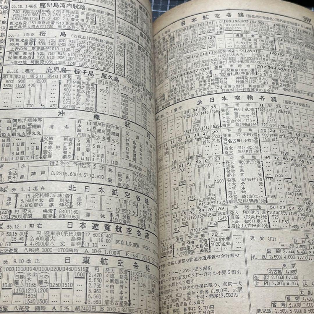 【交通公社時刻表】1961年3月号⚫︎全国ダイヤ改正