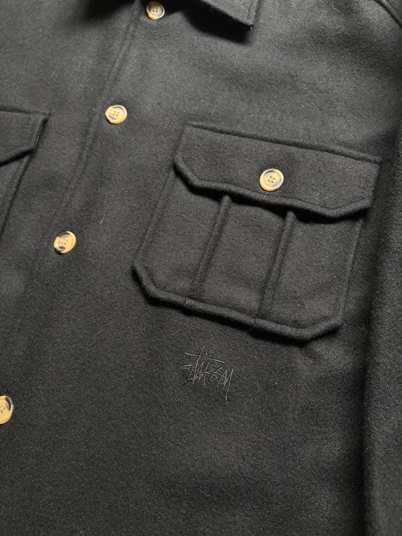 希少 90s OLD STUSSY ウール CPOジャケット 紺タグ M