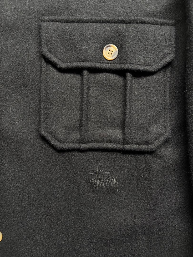 希少 90s OLD STUSSY ウール CPOジャケット 紺タグ M