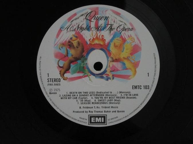 QUEEN★A Night At The Opera UK EMI オリジナル