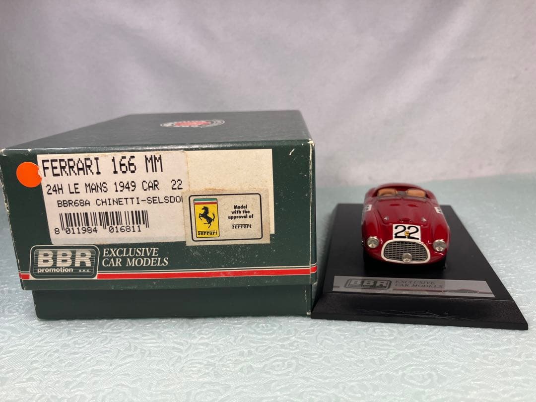 BBR フェラーリ166MM 1949年　ル・マン優勝　No.22 レッド