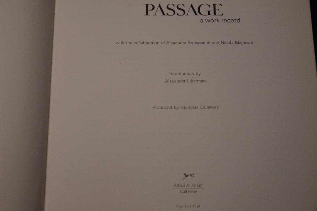 【Passage 】Irving Penn 1991年初版★大幅に値下げしました