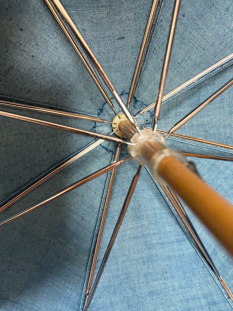 藍染　日傘　ハンドメイド