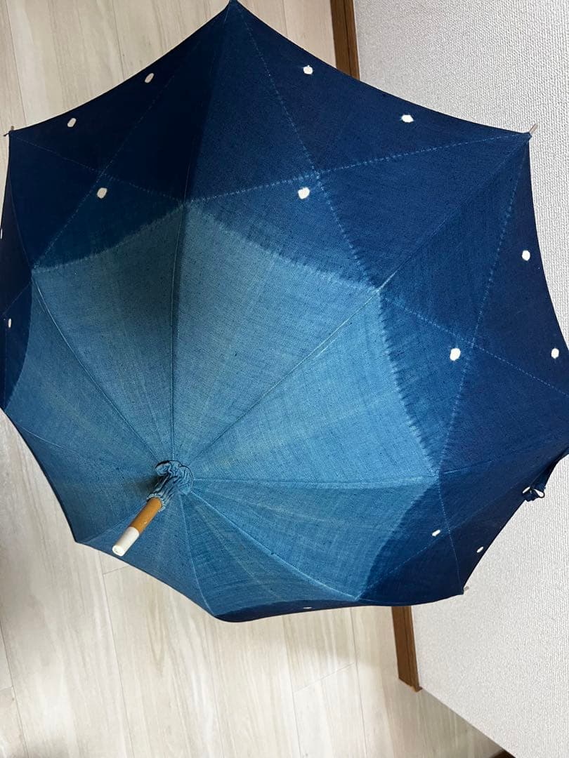 藍染　日傘　ハンドメイド