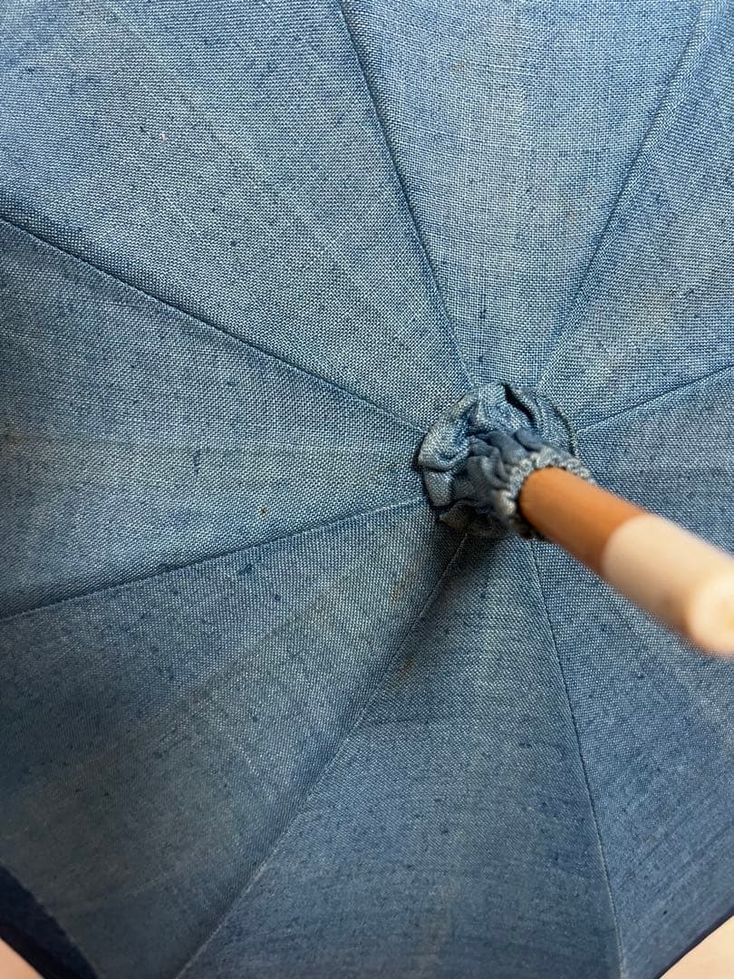 藍染　日傘　ハンドメイド