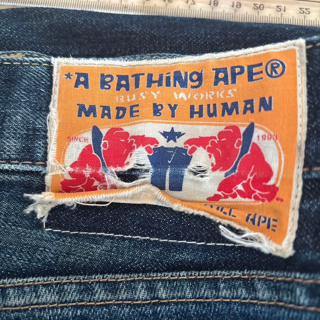 A BATHING APE ストレートデニム