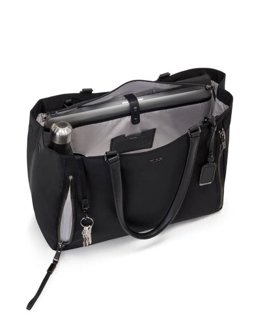 TUMI ヴァレッタ　ラージトート　ブラック/ガンメタ　国内正規店購入