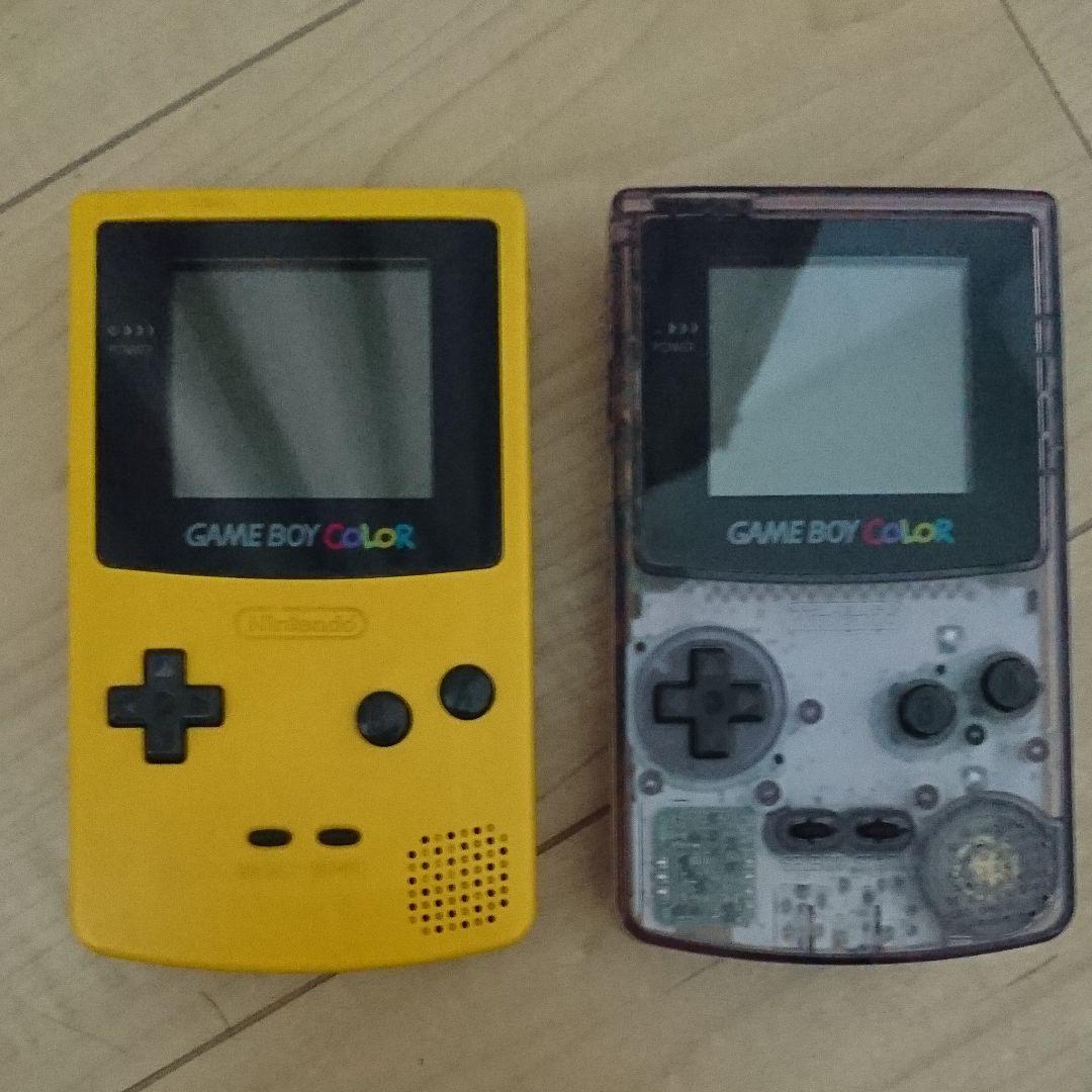 ゲームボーイカラー 二個　対戦ケーブル　ソフト　セット