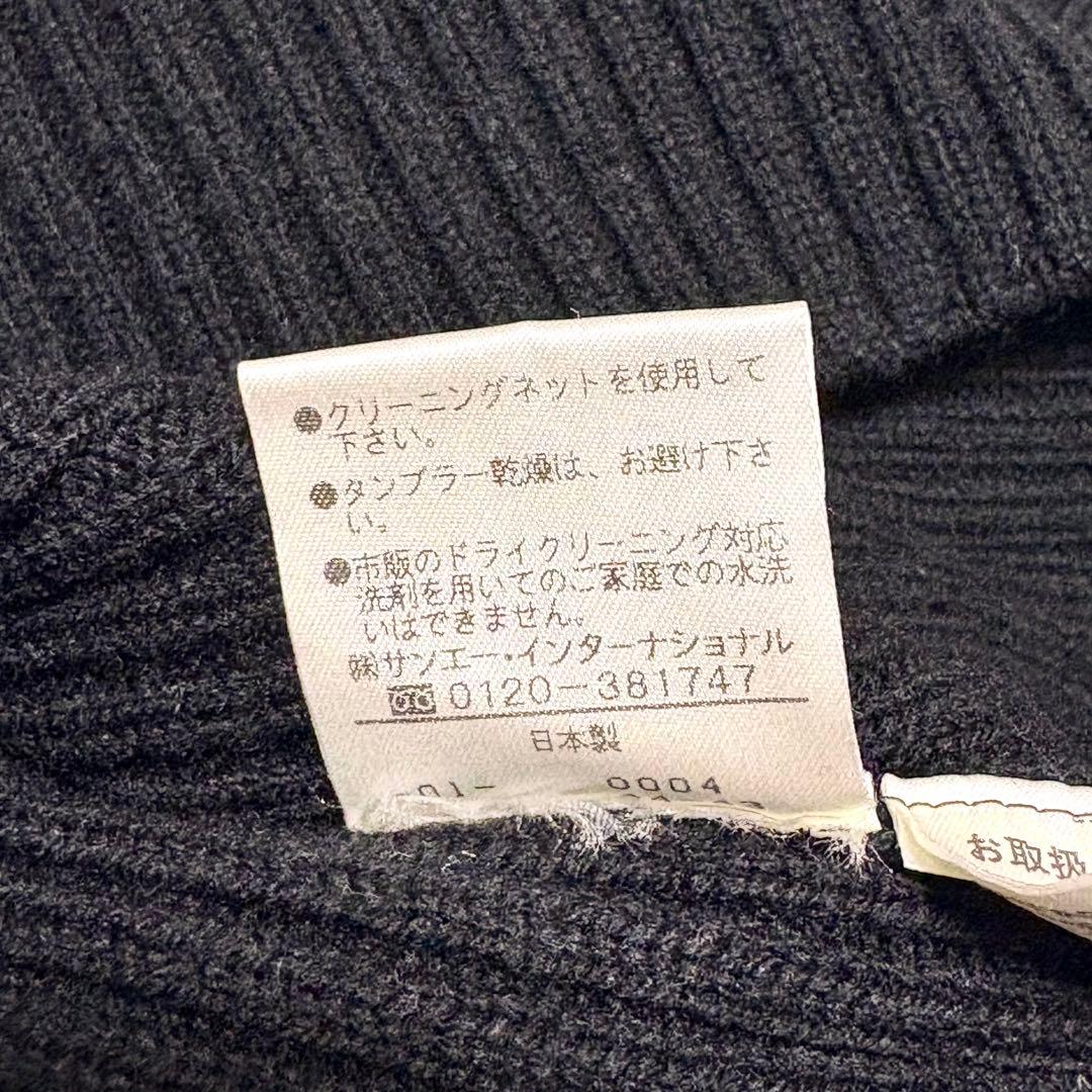 【極美品】パーリーゲイツ　ハーフジップニット　ウール　ゴルフ　ブラック　L
