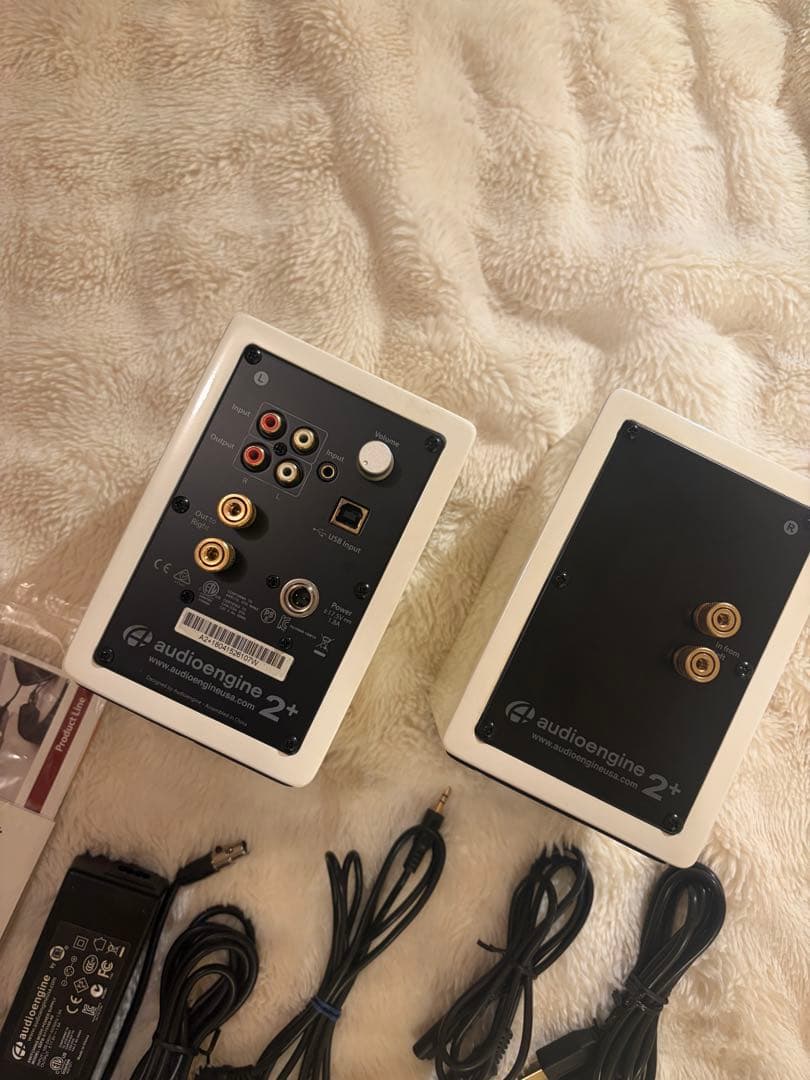 audioengine 2+ ホワイト スタジオモニタースピーカー