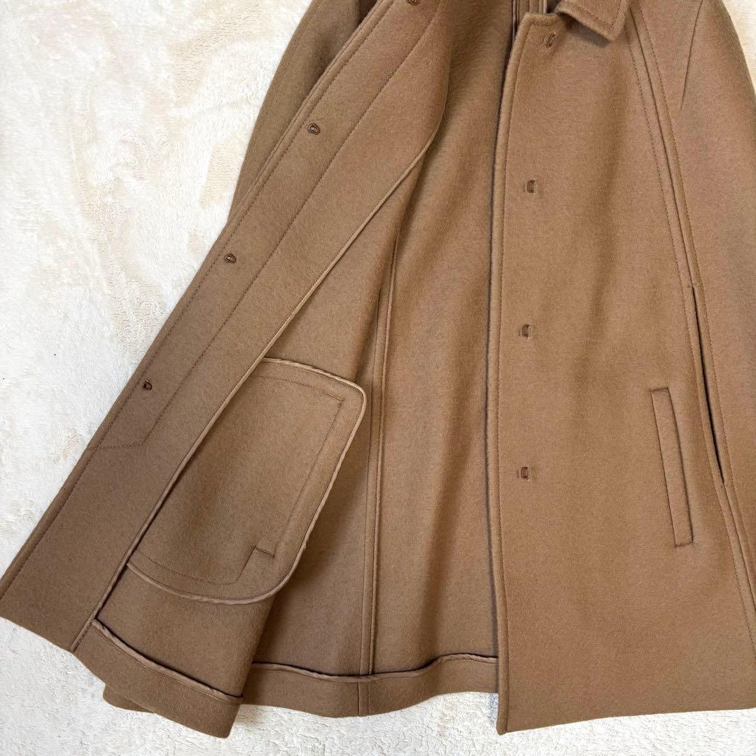 【極美品】アイシービー ウール100コート アウター ポンチョ ケープ シンプル