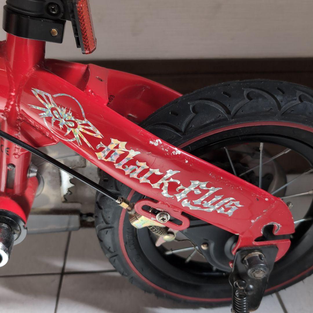 へんしんバイク初代henshin bike キッズバイク　レッド　スタンド付き