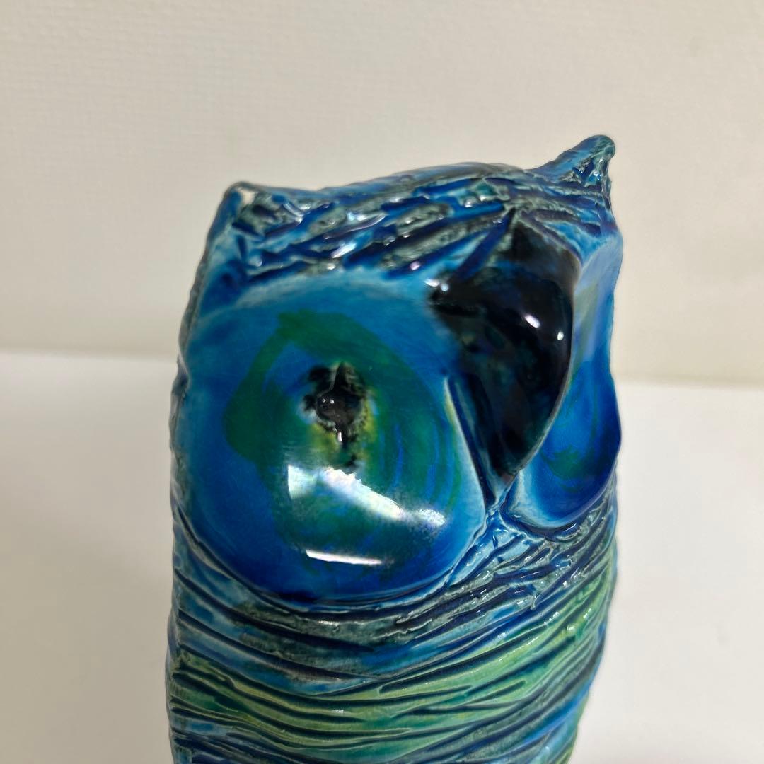 イタリア製　Flavia フラビア　ビトッシ　フクロウ　置物　陶器置物