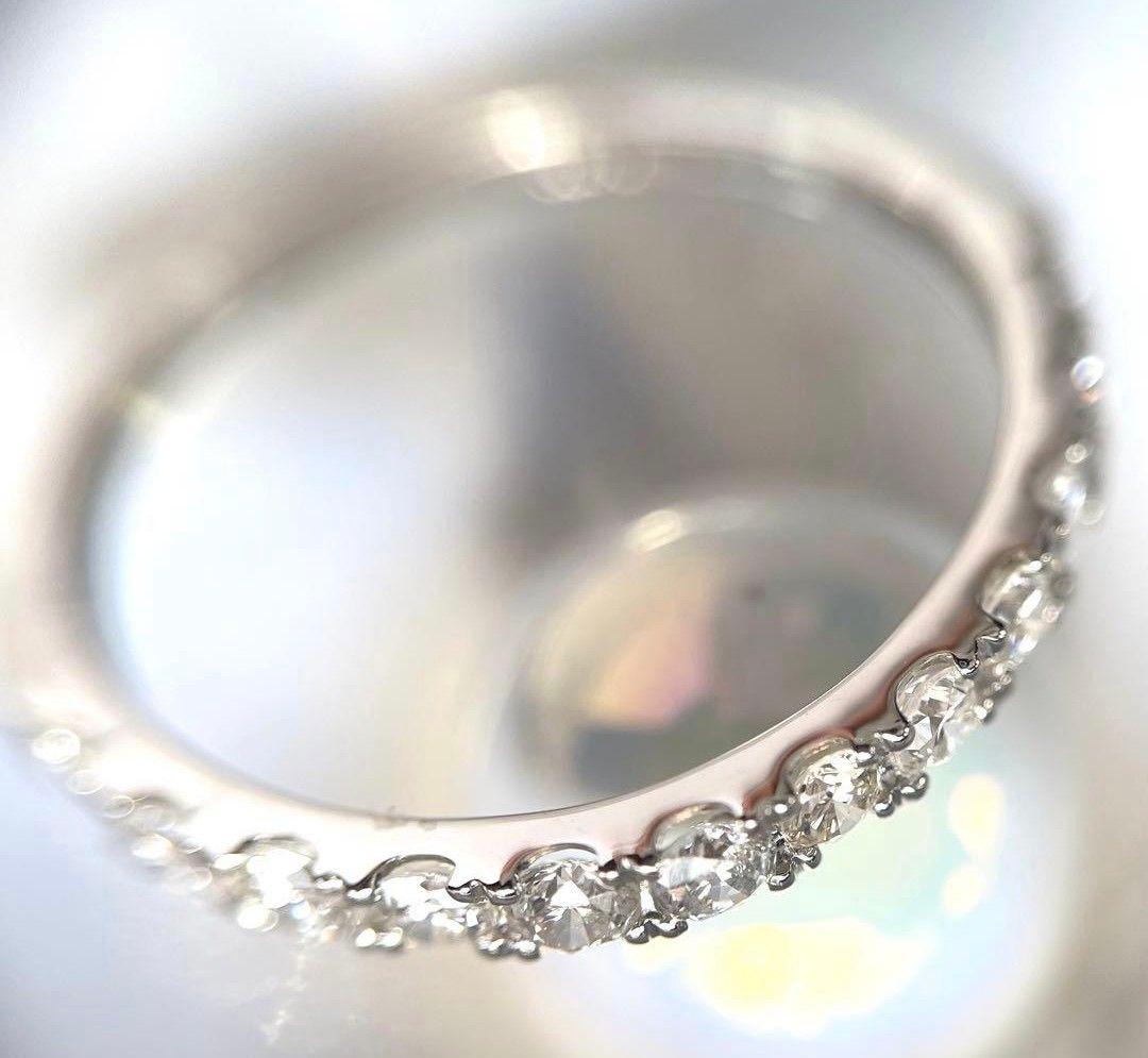 良質天然ダイヤモンド　0.50ct PT950 エタニティリング