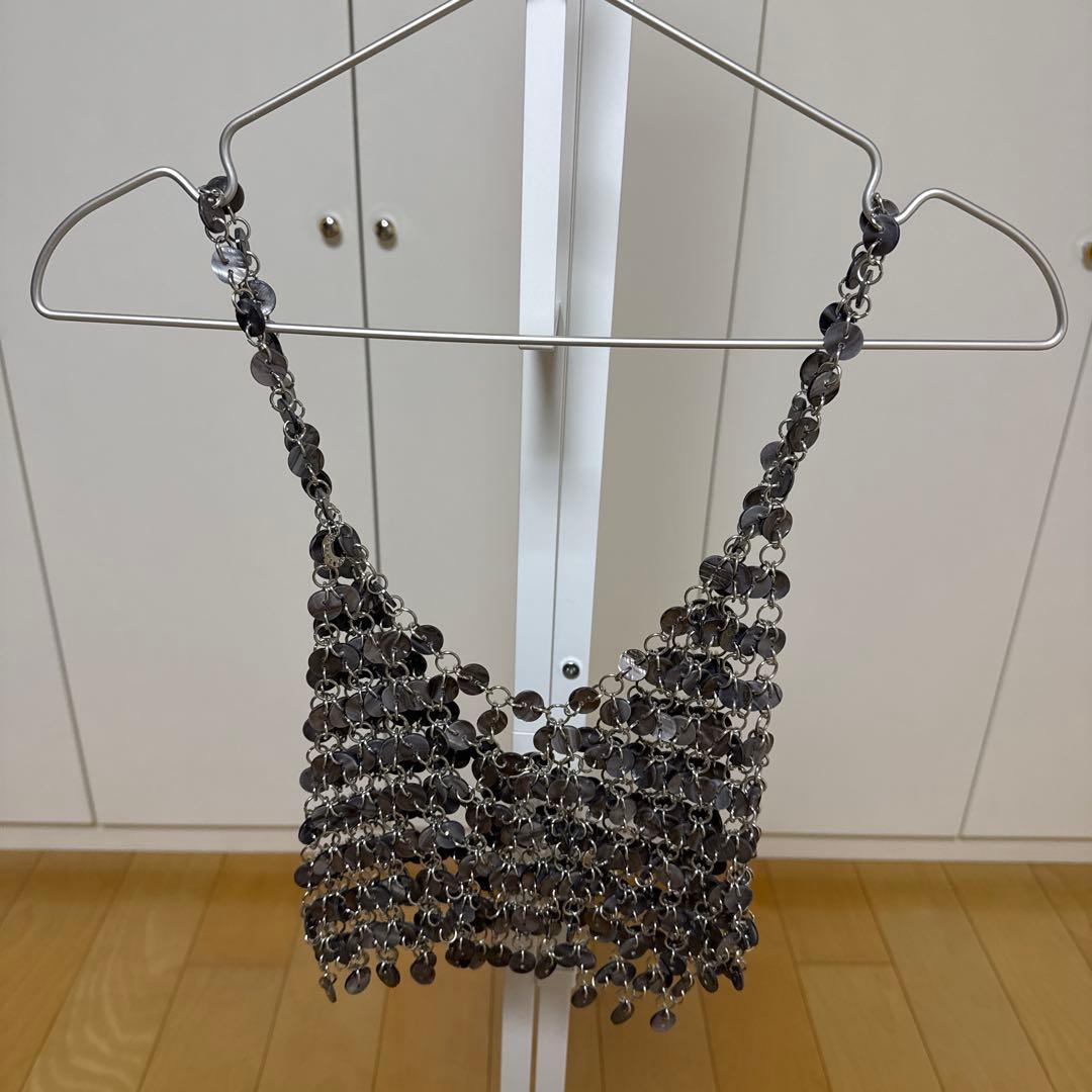 チカキサダ シェルボタンベスト ブラック